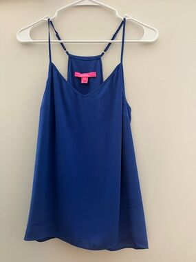 Lilly Pulitzer Cobalt Blue Adjustable Strap Camisole